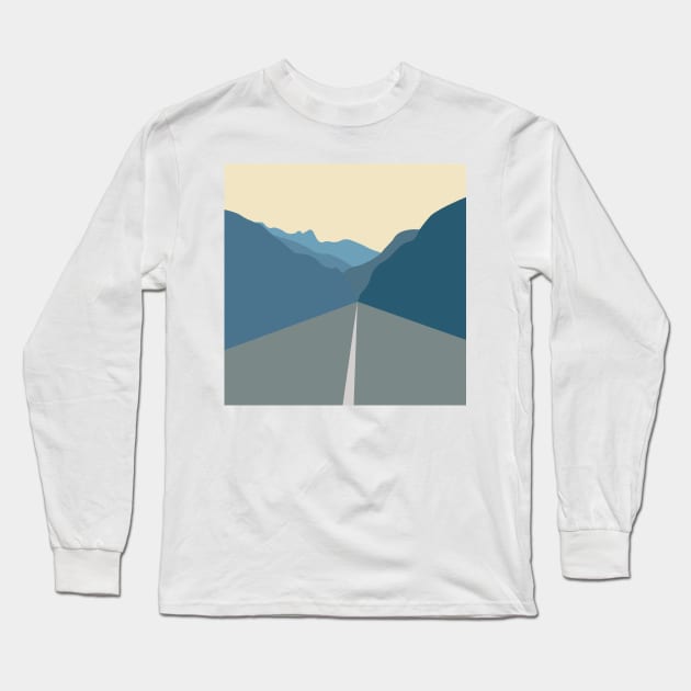 Road to the mountains Long Sleeve T-Shirt by TheLouisa